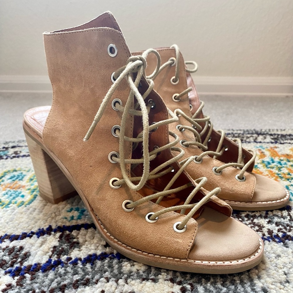 Jeffrey Campbell for Free People lace up sandals